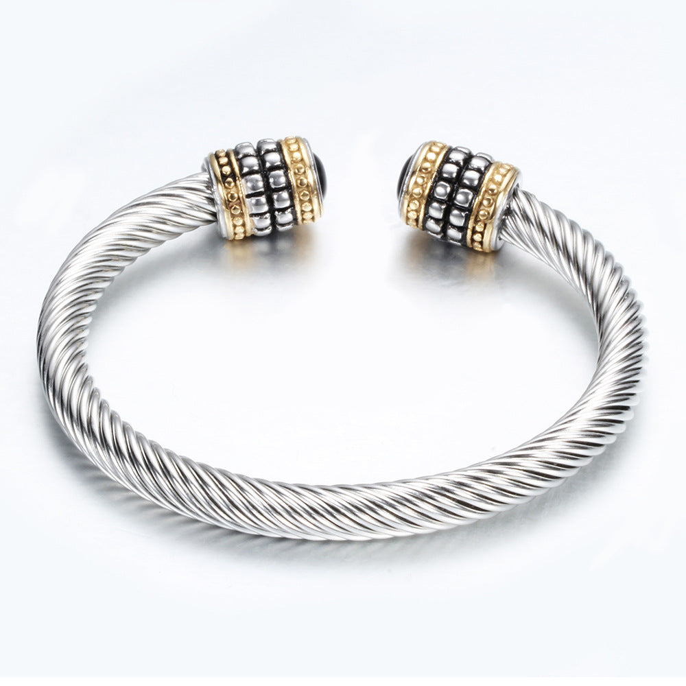 Two-tone vintage gold bracelet Jewelry dealsniper-net