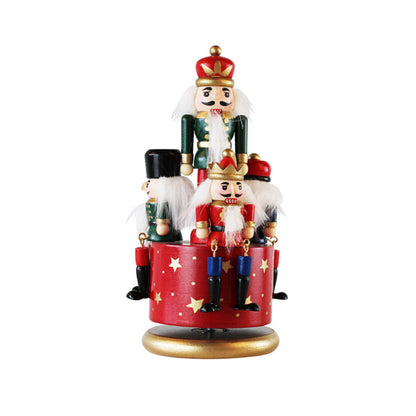 Music Bell Nutcracker Puppet House dealsniper-net Red