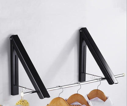 Punch-free Space Aluminum Foldable Invisible Folding Retractable Wall Hanger