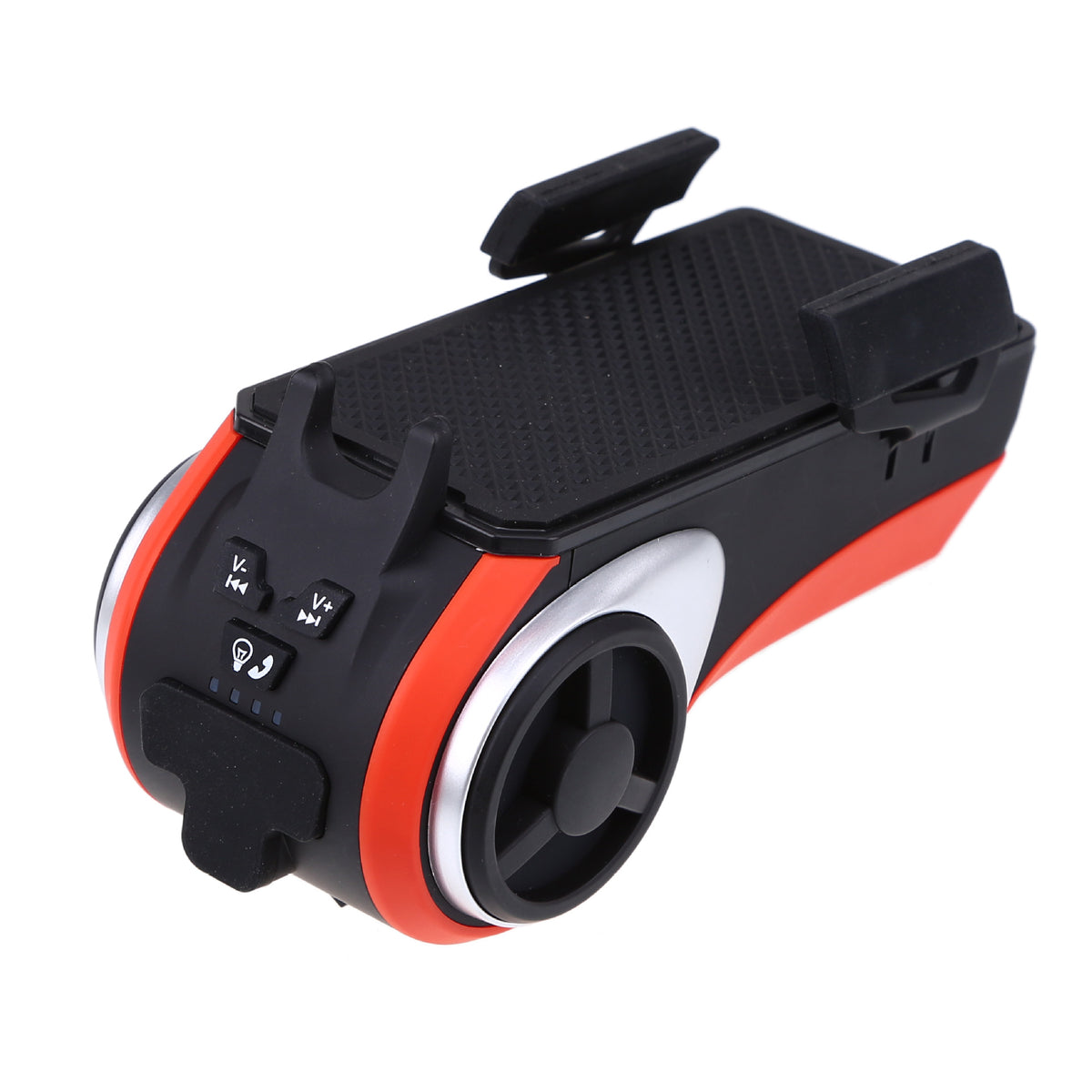 5 In 1 Double LED Bicycle Light Bluetooth Audio MP3 Player Vehicle DealSniper.net orange