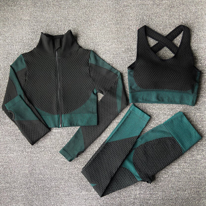Yoga sets female sport gym suit Women Gym From House
