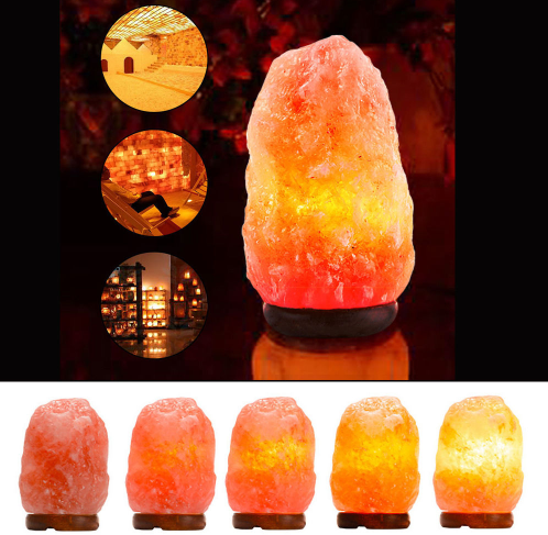 Crystal salt lamp socket lamp creative decoration gift rose salt lamp