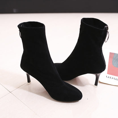 women winter Ankle High new elastic boots Women Gym From House
