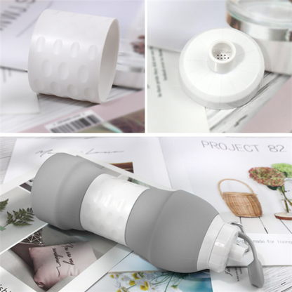 Silicone folding water bottle Sports DealSniper.net