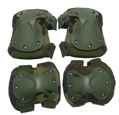 Elbows and Knees Gear Pads Outdoor dealsniper-net Green camouflage