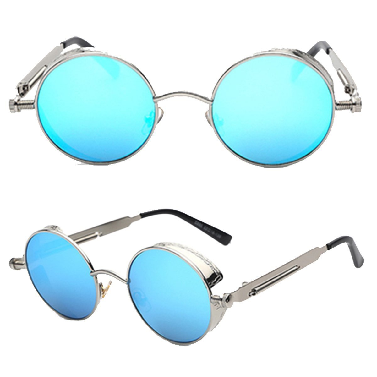 Austin Powers Vintage Round Metal Frame Sunglasses Women dealsniper-net