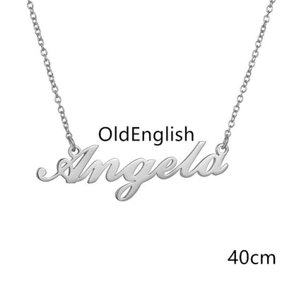 Necklace Alloy Pendant Font Fascinating Pendant Custom