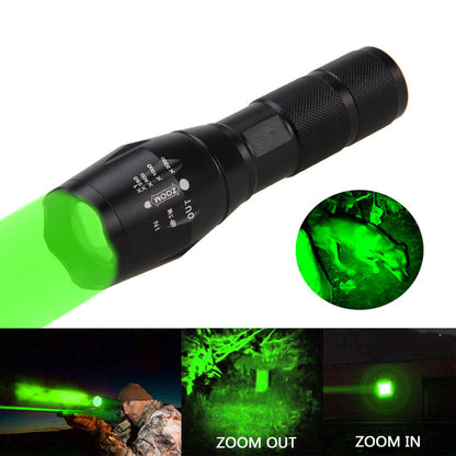 Portable Mini Flashlight LED ZOOM Torch Hunting Flashlight