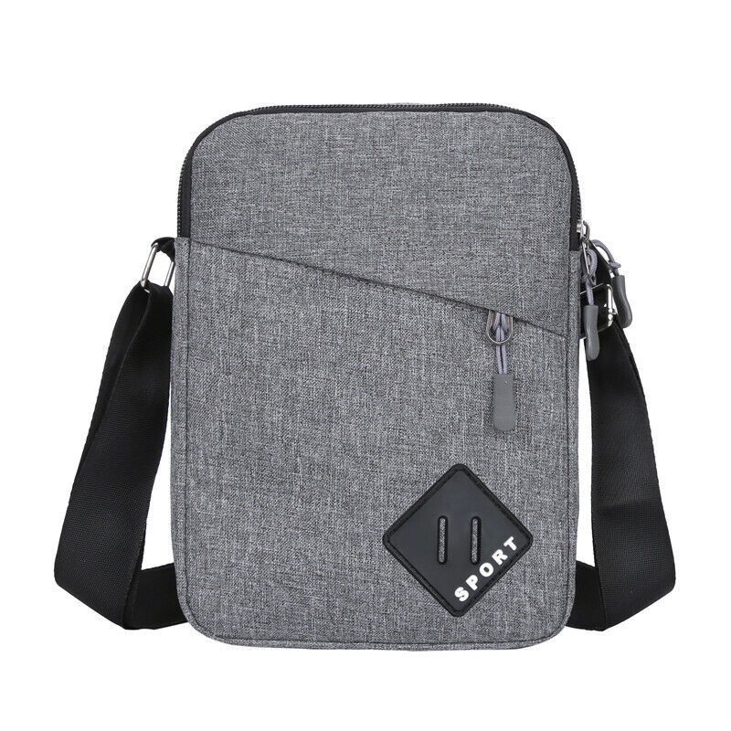 Men's Messenger Bag Crossbody Fanny Packs Purse Small Backpack Shoulder Bags USA Men dealsniper-net Gray