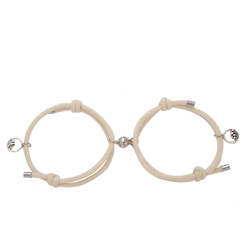 Alloy Eachother Couple Bracelet Jewelry dealsniper-net Beige