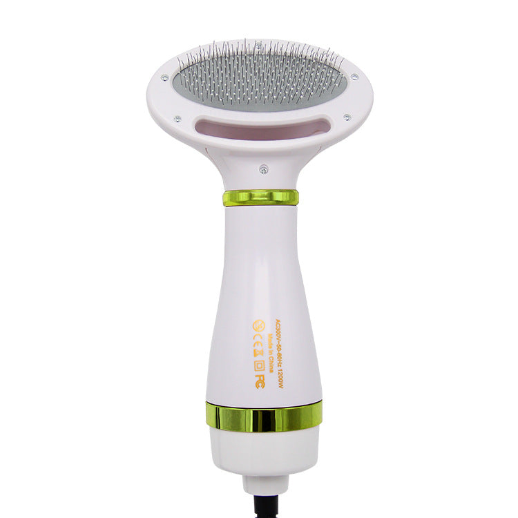 Two-in-one Pet Hot Air Comb Dog Cat Hair Comb Pets Gym From House Green AU