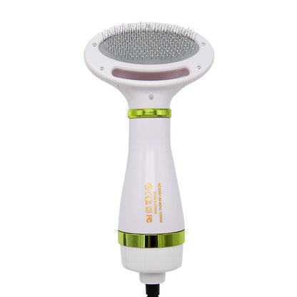 Two-in-one Pet Hot Air Comb Dog Cat Hair Comb Pets Gym From House Green AU