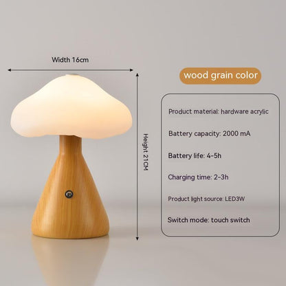 Creative Touch Charging Lamp Atmosphere Home Decor Gym From House Wood Grain