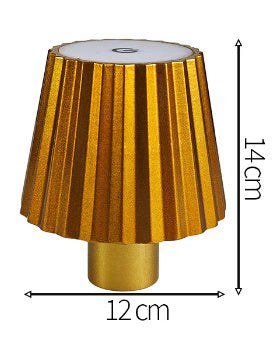 Bar Table Lamp Wine Bottle Lights Bistro Ambience Light Home Decor dealsniper-net Aluminum 2000mA RGBW Striped Gold