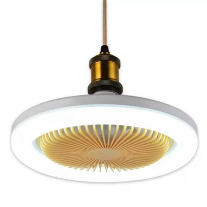 Round Remote Control Ceiling Fan With LED Lamp Hanging Fan