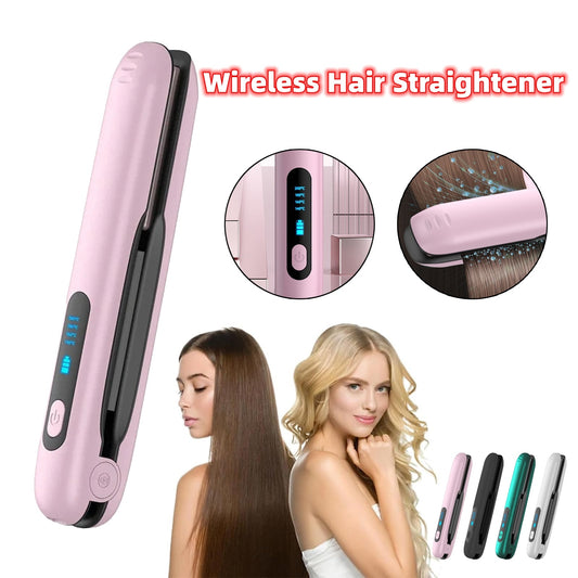 Wireless Hair Straightener Flat Iron Mini 2 IN 1 Roller Beauty dealsniper-net