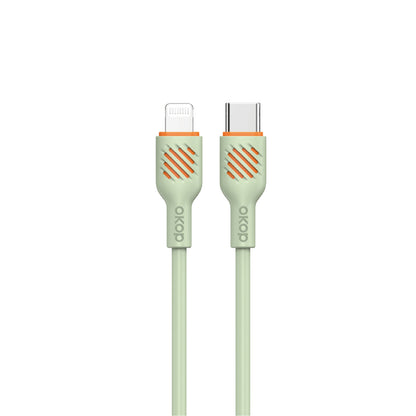 KP-317 Fast-Charging Data Cable 65W Thickened Charging Cable Electronics Gym From House Green Typec to Lightning