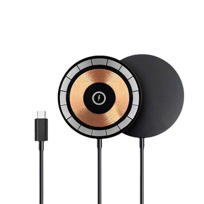 Wireless Charger 15W Magnetic Wireless Fast Charging Gadgets Gym From House Black