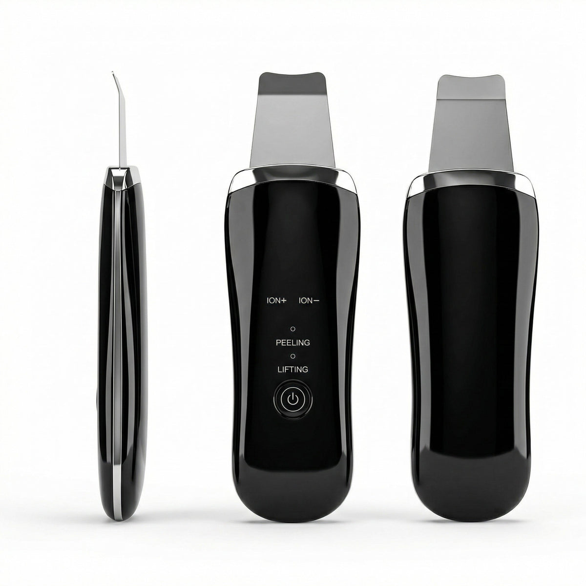 Electric Ultrasonic Skin Scrubber Face Spatula Home Ultrasonic Skin Scrubber Beauty Gym From House Black