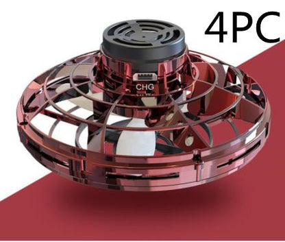 Rotating Flying GyroAircraft Induction Drone Toy Kids dealsniper-net Red 4PCS