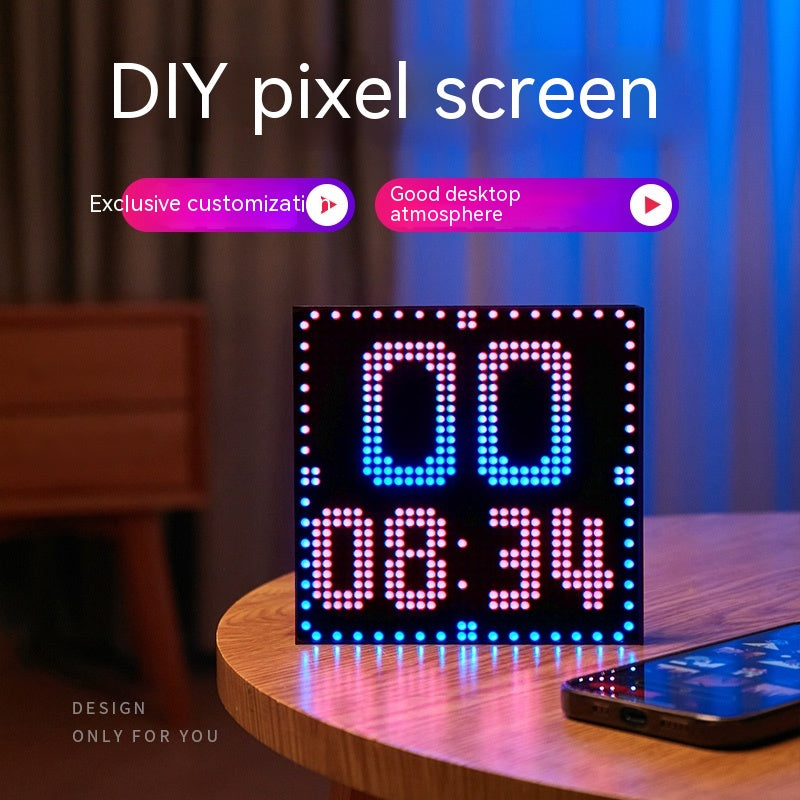 DIY Pixel Atmosphere Good Item Layout Night Light Atmosphere Home Decor DealSniper.net USB DIY Pixel Atmosphere Light 1piece