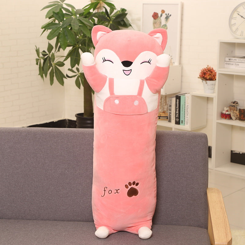 Pillow Long Doll Plush Toy Lazy Person Hug Sleeping Doll Doll Kids dealsniper-net Pink fox 90cm