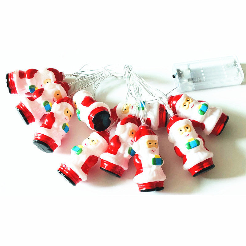 Christmas Decoration LED Santa Claus String Lights Holidays DealSniper.net 1.65m Battery