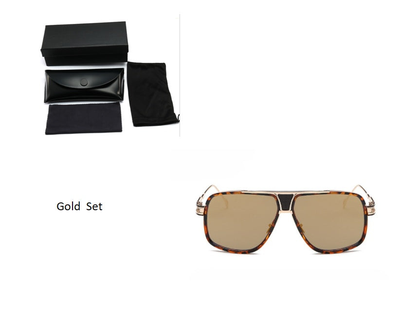 Sunglasses Men Brand Designer Sun Glasses Driving Oculos Men DealSniper.net Pink set