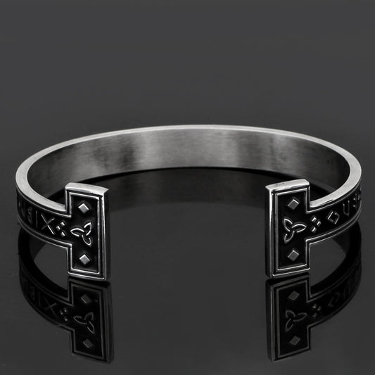 New Titanium Steel Personality Digital Text Bracelet Jewelry dealsniper-net