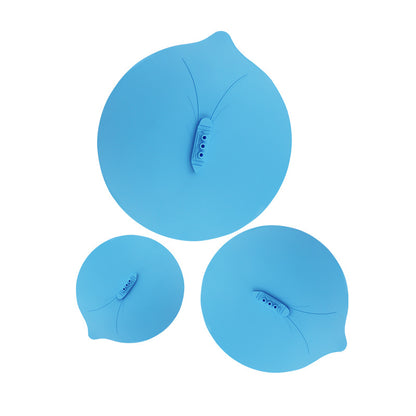 Cooking Lid Steam Ship Boat Silicone House Chimney House DealSniper.net Blue 3PCS