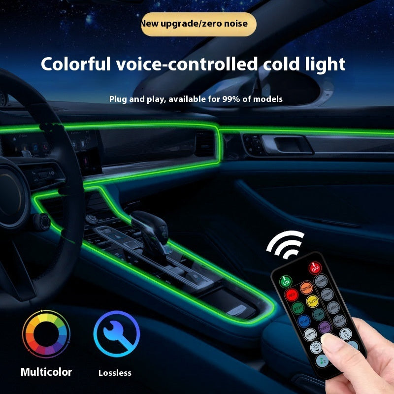 Car Atmosphere Light 64 Color Colorful Optical Fiber