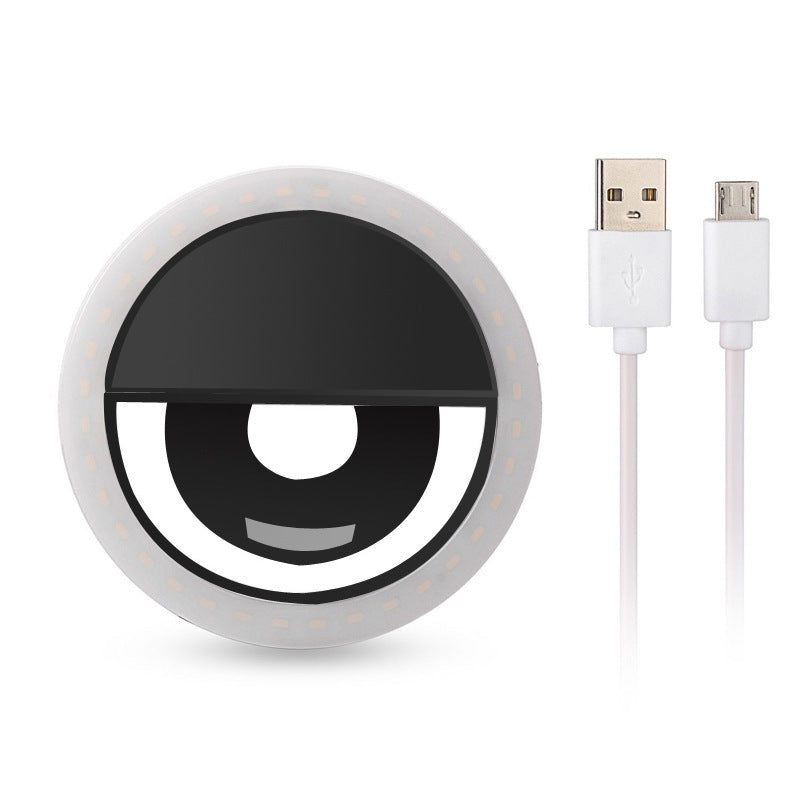 Mobile phone fill light USB charging model Gadgets dealsniper-net Black
