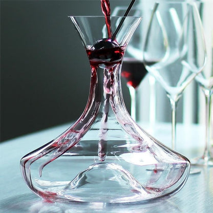 Wine Decanter Hip Flask Pourer Family Bar Holidays dealsniper-net 2000ML without ball