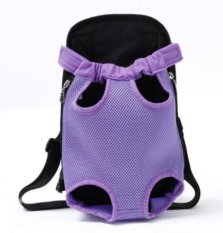 Go Out Portable Chest Shoulder Pet Bag Breathable Travel Pet Bag Pets Gym From House Purple L