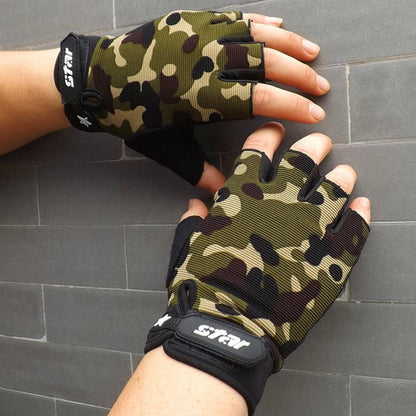 Sports fitness gloves Sports dealsniper-net Camouflage L