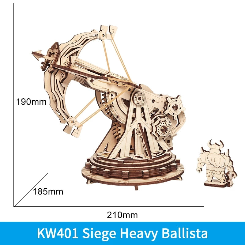 Robotime ROKR Siege Heavy Ballista 3D Wooden Puzzle War Game Kids DealSniper.net KW401