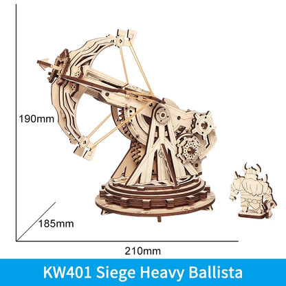 Robotime ROKR Siege Heavy Ballista 3D Wooden Puzzle War Game Kids DealSniper.net KW401