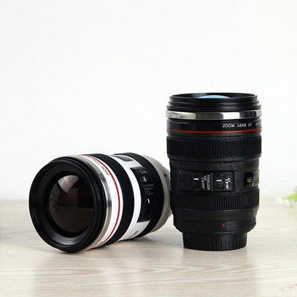 Stainless Steel Camera Lens Travel Mug Travel dealsniper-net