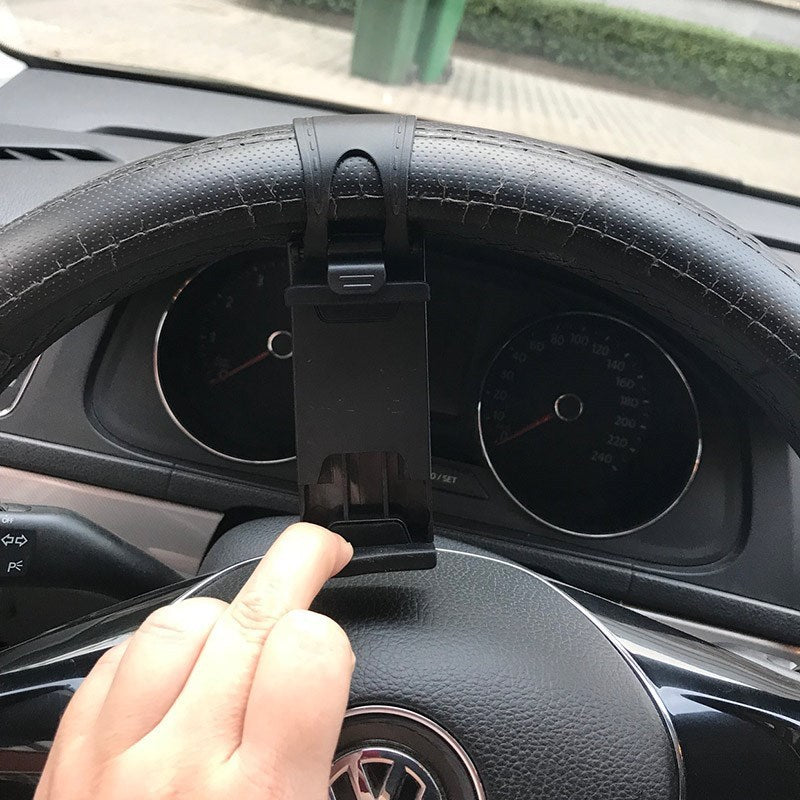 Car Steering Wheel Phone Clip Mount Holder