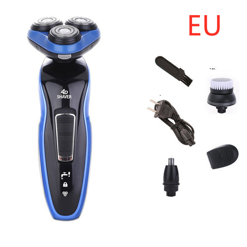 4 In 1 Electric Shaver Triple Blade Razor Men Clipper Rechargeable Trimmer