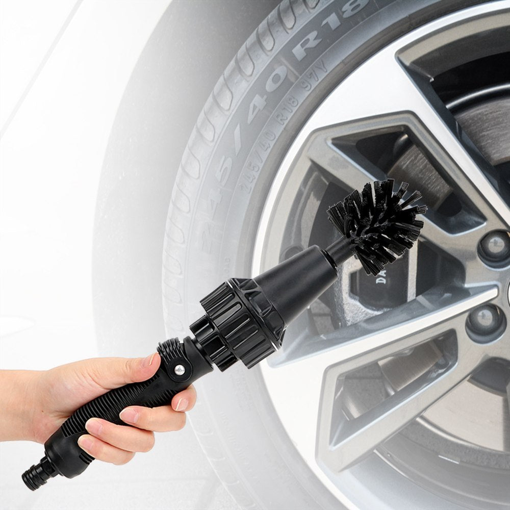 Water-driven Rotary Cleaning Brush Wash Hand-held Water Spray Brush Vehicle dealsniper-net