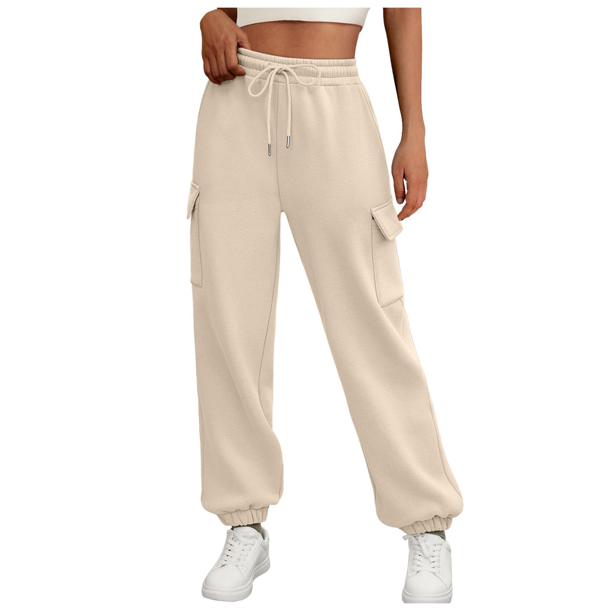 Women's Sweatpants Fleece Lined Baggy Athletic Jogger Women Gym From House