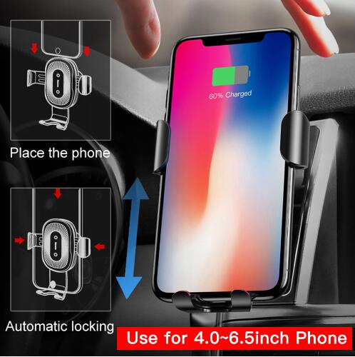 Gravity Bracket Wireless Charging Car Two-in-one Charger Gadgets Gym From House