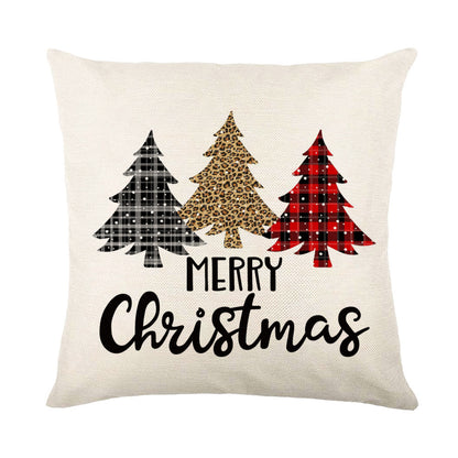 Christmas Decorations Pillow Covers Sofa Square Throw Pillow Holidays DealSniper.net QJ0721 12 45 X45cm Without Pillow