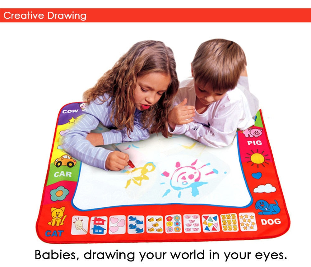 80 x 60cm Baby Kids Add Water with Magic Pen Doodle Painting Hobby dealsniper-net