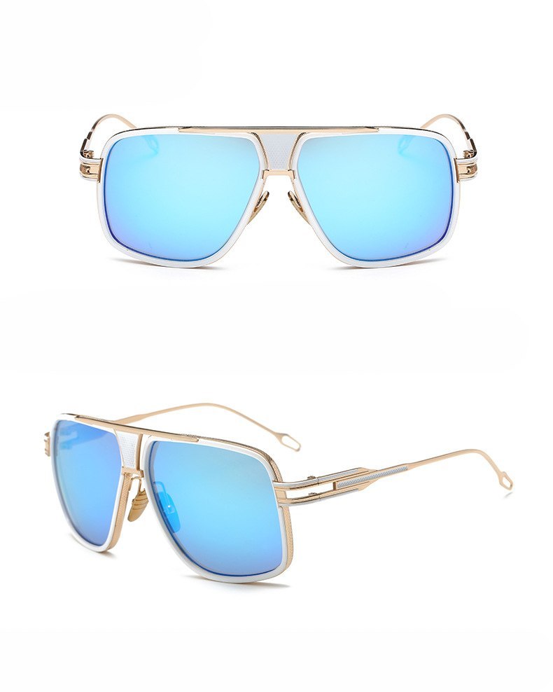Sunglasses Men Brand Designer Sun Glasses Driving Oculos Men DealSniper.net Blue