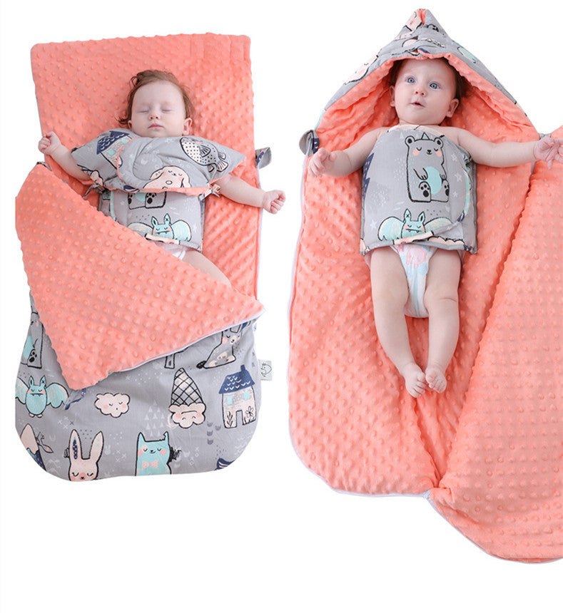 Newborn Baby Blanket Warm Fleece Stroller Cover Quilt Kids dealsniper-net