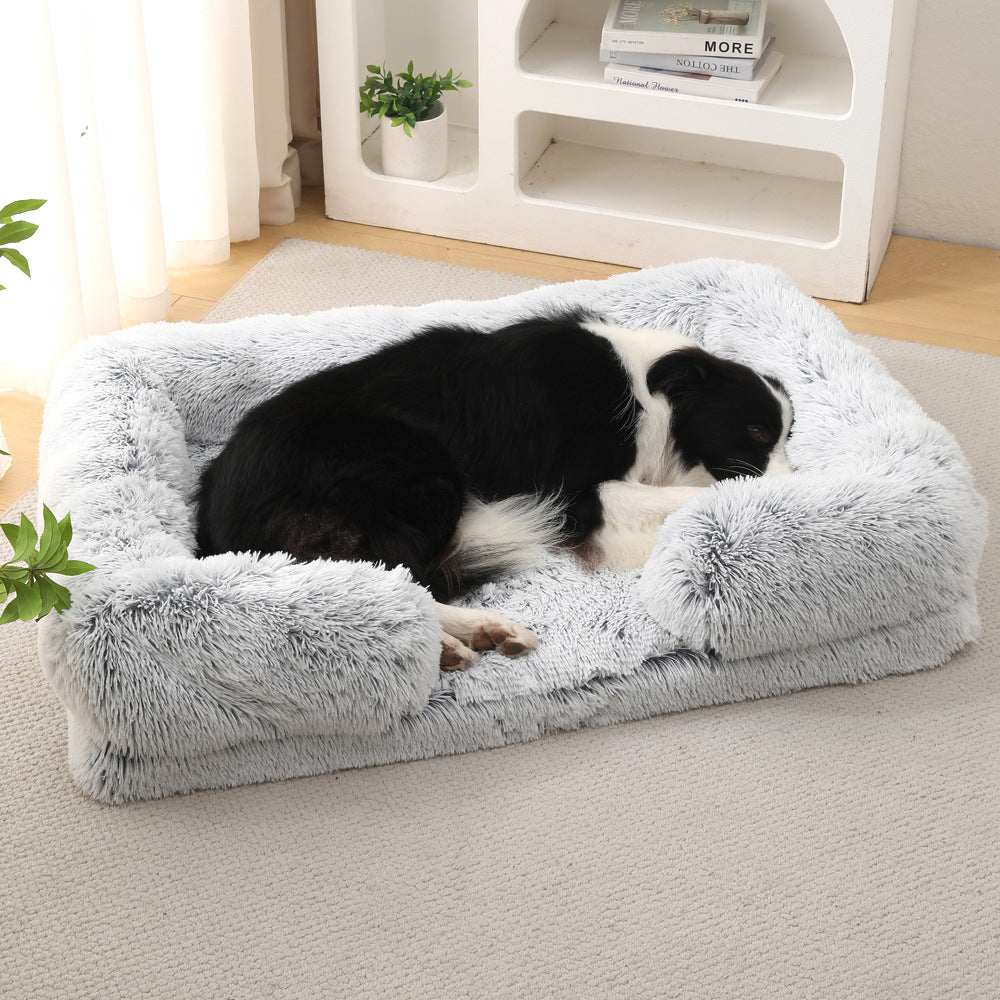Plush Round Pet Bed Dog Bed Winter Pets Gym From House