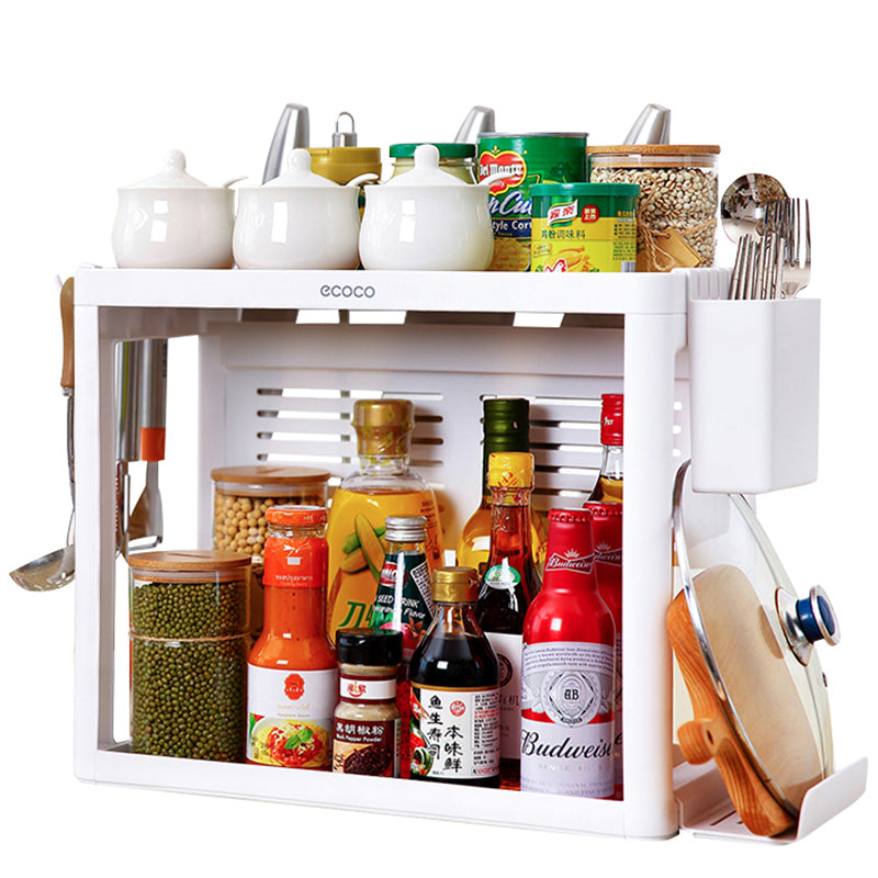 Double-layer kitchen shelf knife rack storage box Kitchen DealSniper.net