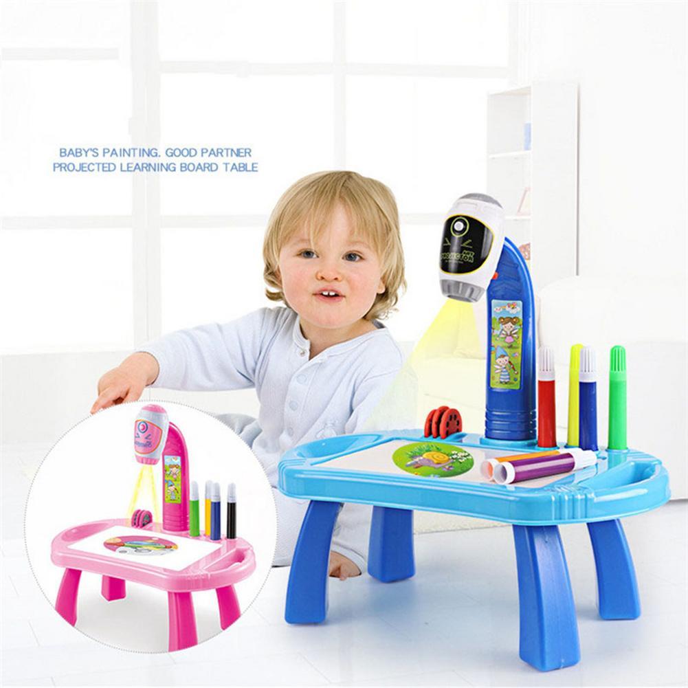 New children's projection painting table Beauty dealsniper-net